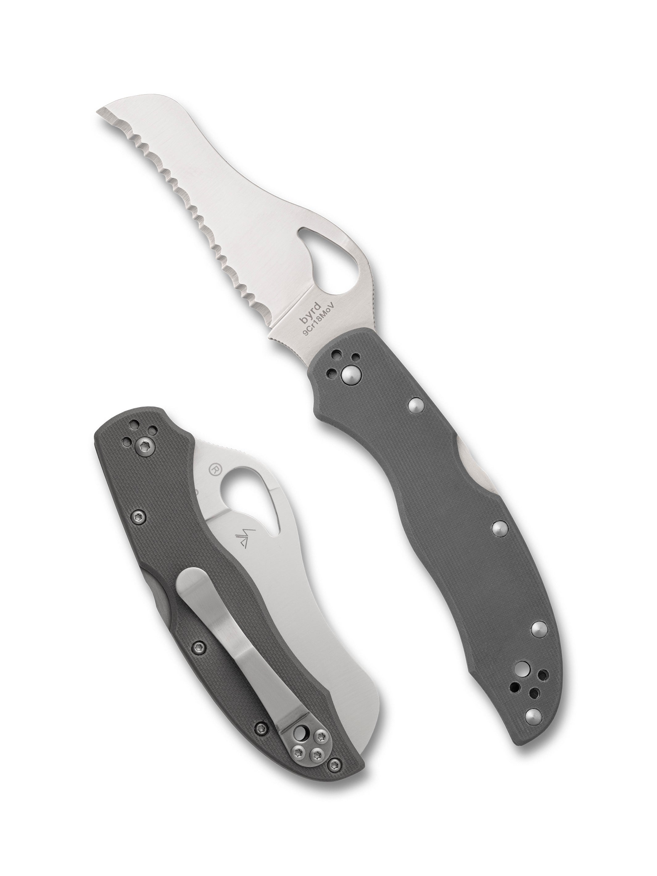 Byrd Gooney Serrated Gray G10 — photo 1
